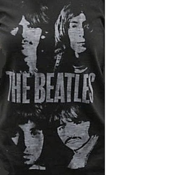 The Beatles Fab Four Junk Food rock Girls Tee T-Shirt M made in USA NWT - Picture 2 of 2